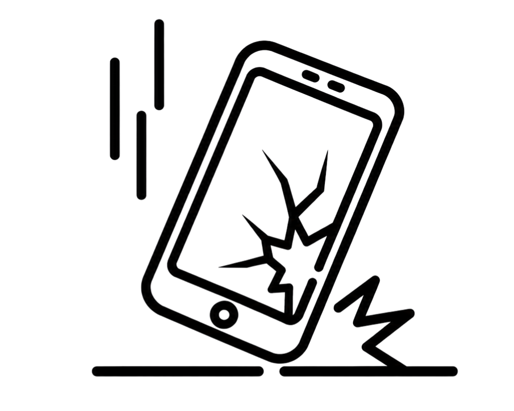 画面割れイメージ